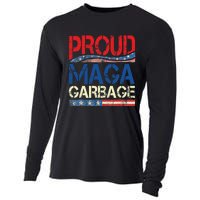 Proud Maga Garbage Trump Supporter Gift Cooling Performance Long Sleeve Crew