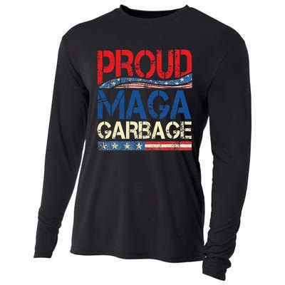 Proud Maga Garbage Trump Supporter Gift Cooling Performance Long Sleeve Crew