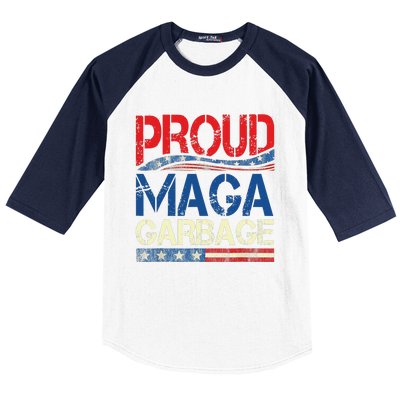 Proud Maga Garbage Trump Supporter Gift Baseball Sleeve Shirt