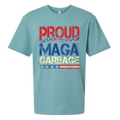 Proud Maga Garbage Trump Supporter Gift Sueded Cloud Jersey T-Shirt