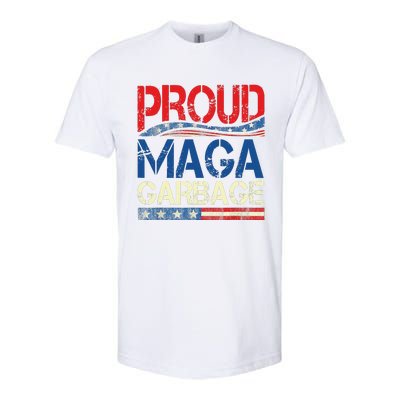 Proud Maga Garbage Trump Supporter Gift Softstyle CVC T-Shirt