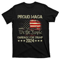 Proud Maga Garbage Votetrump 2024 Trump Supporter Garbage T-Shirt