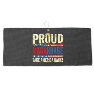 Proud Maga Garbage Large Microfiber Waffle Golf Towel