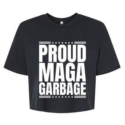 Proud Maga Garbage Bella+Canvas Jersey Crop Tee