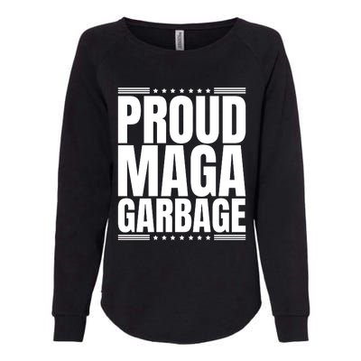 Proud Maga Garbage Womens California Wash Sweatshirt