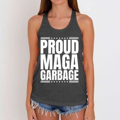 Proud Maga Garbage Women's Knotted Racerback Tank