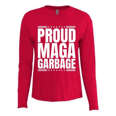 Proud Maga Garbage Womens Cotton Relaxed Long Sleeve T-Shirt