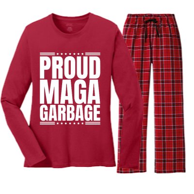 Proud Maga Garbage Women's Long Sleeve Flannel Pajama Set 