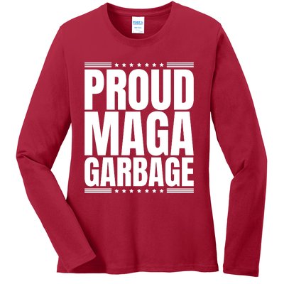 Proud Maga Garbage Ladies Long Sleeve Shirt