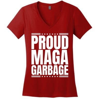 Proud Maga Garbage Women's V-Neck T-Shirt