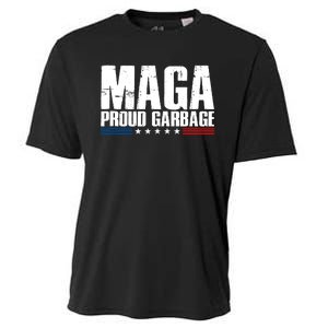 Proud Maga Garbage Trump Supporter Cooling Performance Crew T-Shirt