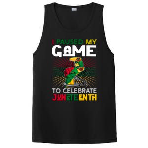 Paused My Game To Celebrate Juneteenth Decoration Gamer Gift PosiCharge Competitor Tank