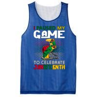 Paused My Game To Celebrate Juneteenth Decoration Gamer Gift Mesh Reversible Basketball Jersey Tank