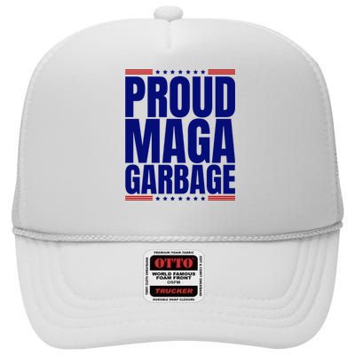 Proud Maga Garbage High Crown Mesh Back Trucker Hat