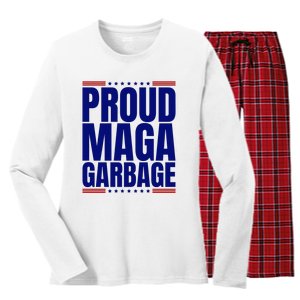 Proud Maga Garbage Women's Long Sleeve Flannel Pajama Set 