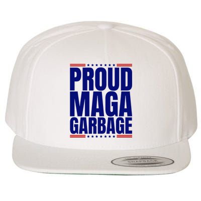 Proud Maga Garbage Wool Snapback Cap