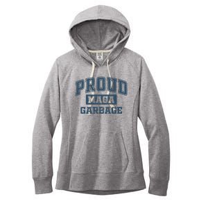 Proud Maga Garbage Trump 2024 Political Supporters Women's Fleece Hoodie