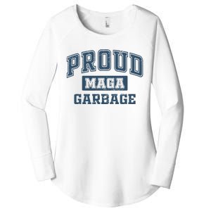 Proud Maga Garbage Trump 2024 Political Supporters Women's Perfect Tri Tunic Long Sleeve Shirt