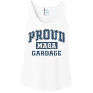 Proud Maga Garbage Trump 2024 Political Supporters Ladies Essential Tank