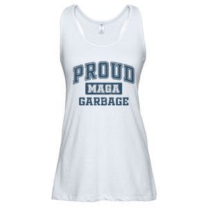 Proud Maga Garbage Trump 2024 Political Supporters Ladies Essential Flowy Tank