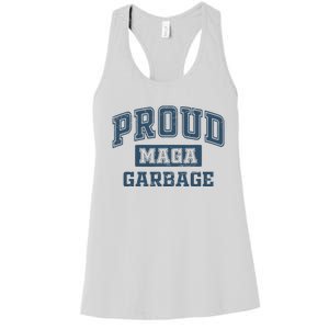 Proud Maga Garbage Trump 2024 Political Supporters Women's Racerback Tank