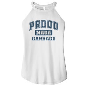 Proud Maga Garbage Trump 2024 Political Supporters Women's Perfect Tri Rocker Tank