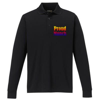 Proud Munch Gift Gift Performance Long Sleeve Polo