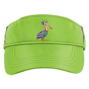 Pelican Mardi Gras Carnival Animal Lover Adult Drive Performance Visor