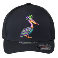 Pelican Mardi Gras Carnival Animal Lover Flexfit Unipanel Trucker Cap