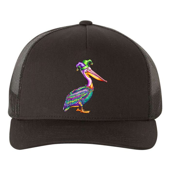 Pelican Mardi Gras Carnival Animal Lover Yupoong Adult 5-Panel Trucker Hat