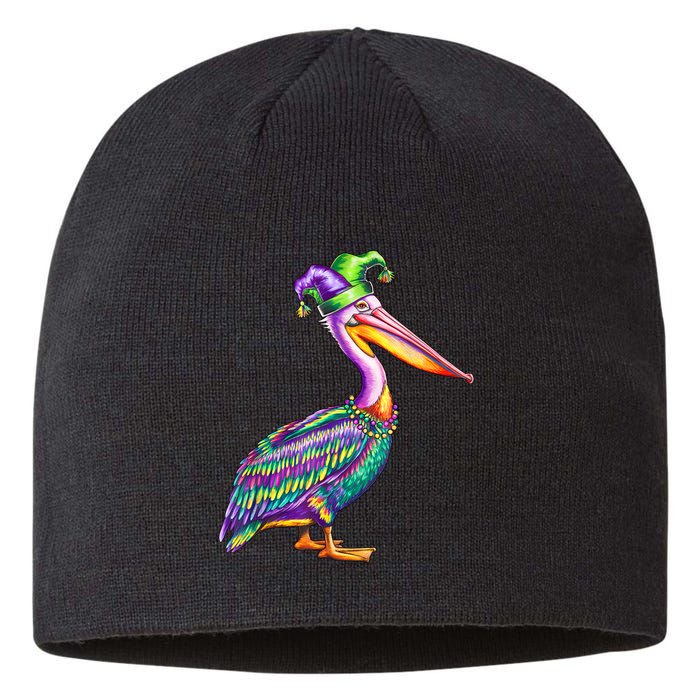 Pelican Mardi Gras Carnival Animal Lover Sustainable Beanie