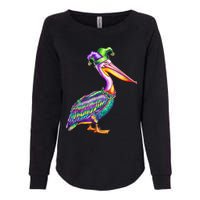 Pelican Mardi Gras Carnival Animal Lover Womens California Wash Sweatshirt