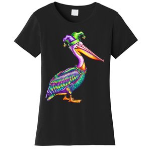 Pelican Mardi Gras Carnival Animal Lover Women's T-Shirt