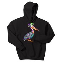 Pelican Mardi Gras Carnival Animal Lover Kids Hoodie