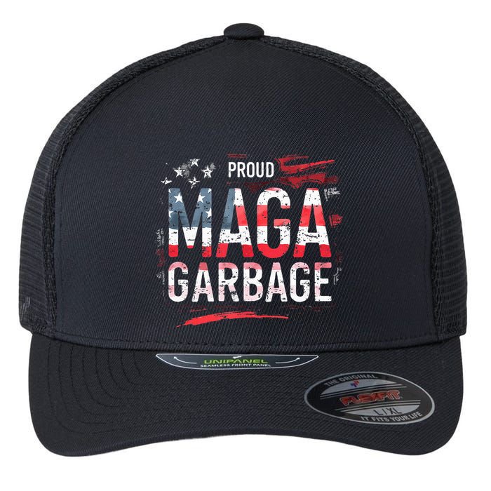 Proud Maga Garbage Flexfit Unipanel Trucker Cap