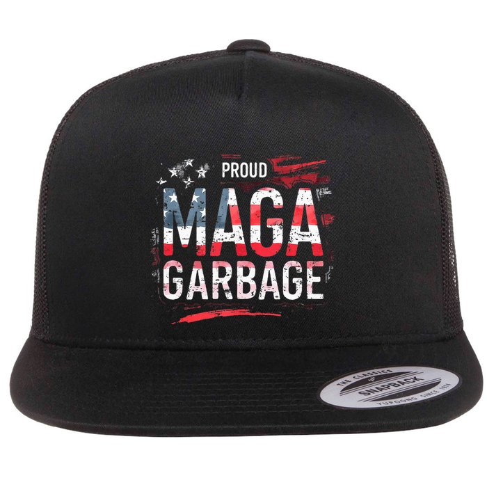 Proud Maga Garbage Flat Bill Trucker Hat