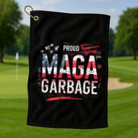Proud Maga Garbage Golf Towel
