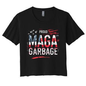 Proud Maga Garbage Women's Crop Top Tee