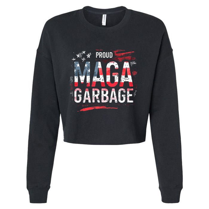 Proud Maga Garbage Cropped Pullover Crew