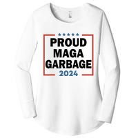 Proud Maga Garbage Proud To Be Garbage Trump Supporters Women's Perfect Tri Tunic Long Sleeve Shirt