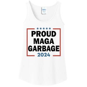 Proud Maga Garbage Proud To Be Garbage Trump Supporters Ladies Essential Tank