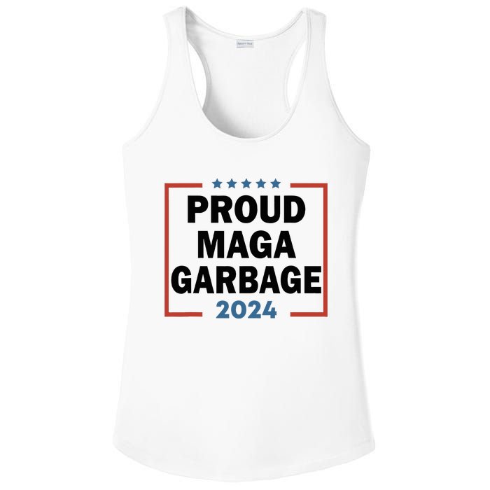 Proud Maga Garbage Proud To Be Garbage Trump Supporters Ladies PosiCharge Competitor Racerback Tank