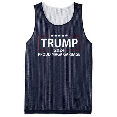 Proud Maga Garbage Trump Supporter Gift Mesh Reversible Basketball Jersey Tank