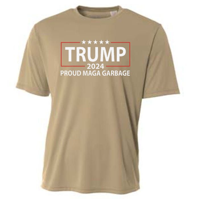 Proud Maga Garbage Trump Supporter Gift Cooling Performance Crew T-Shirt