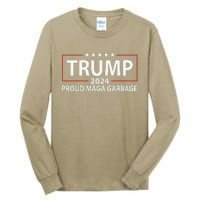 Proud Maga Garbage Trump Supporter Gift Tall Long Sleeve T-Shirt