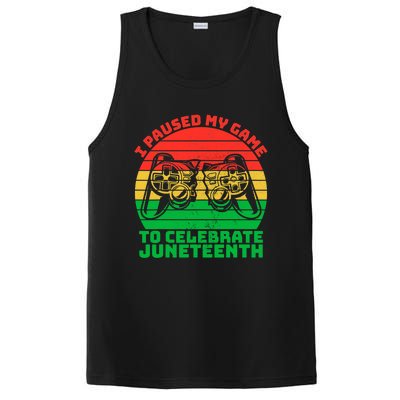 Paused My Game To Celebrate Juneteenth Video Gamer Gift PosiCharge Competitor Tank