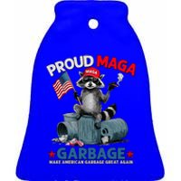 Proud Maga Garbage Trump Make American Garbage Great Again Ceramic Bell Ornament