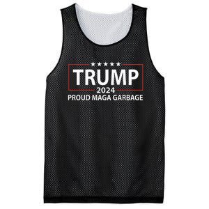 Proud Maga Garbage Trump Supporter Mesh Reversible Basketball Jersey Tank