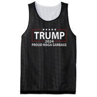 Proud Maga Garbage Trump Supporter Mesh Reversible Basketball Jersey Tank