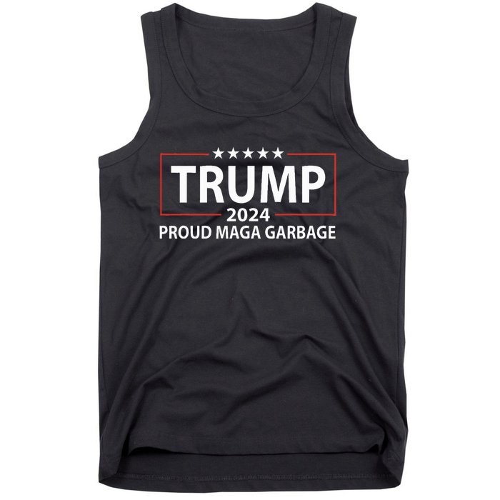 Proud Maga Garbage Trump Supporter Tank Top